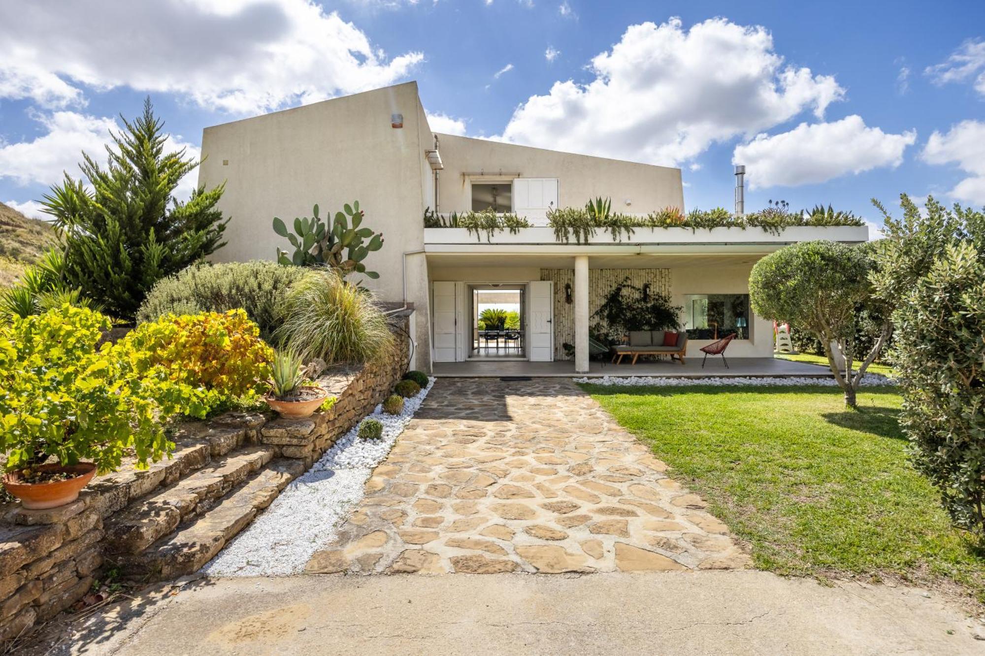 Villa Bonifato Vista Sulle Campagne E Sul Mare Siciliano Cozy House Italy 阿尔卡莫 外观 照片
