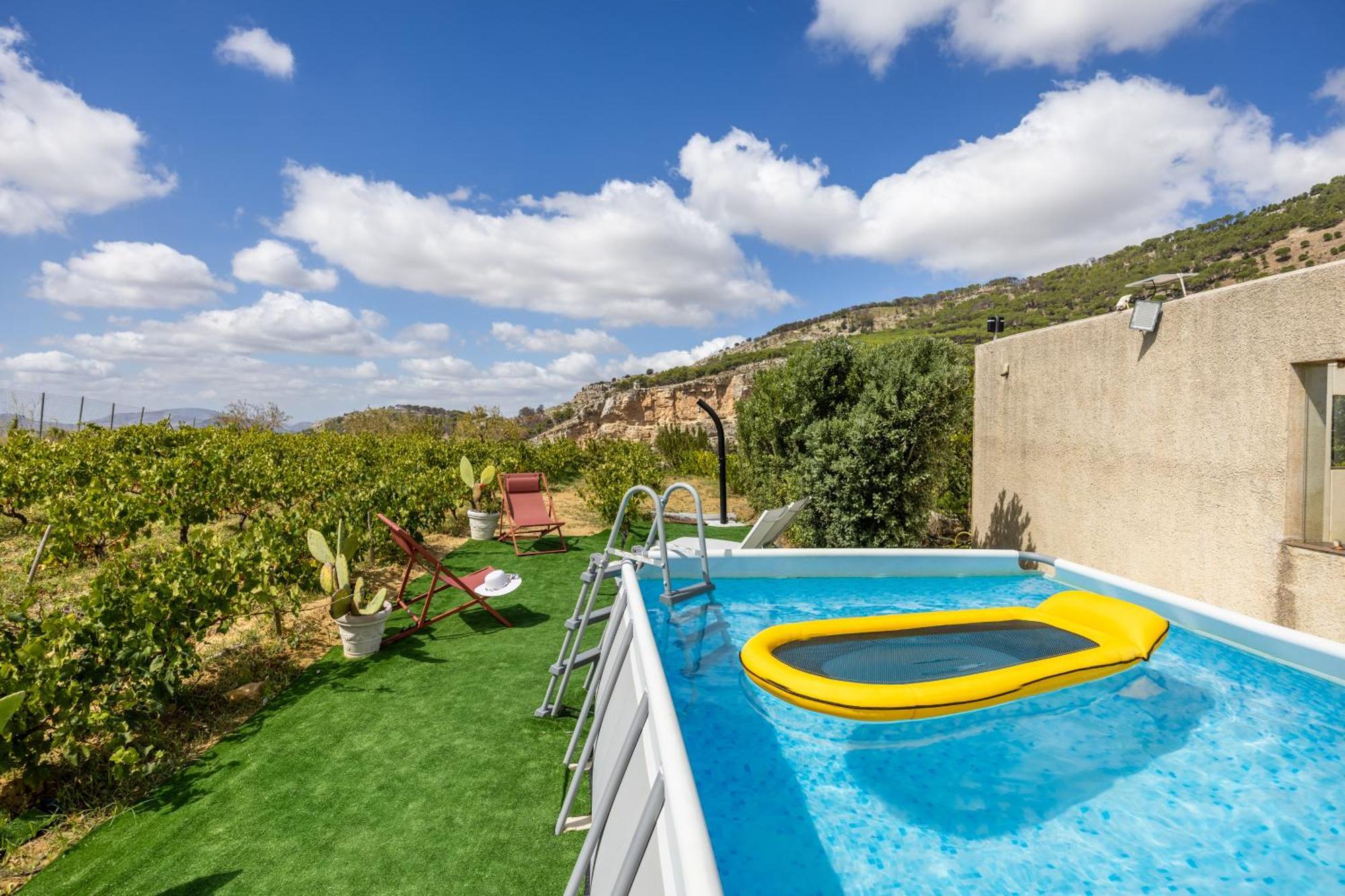 Villa Bonifato Vista Sulle Campagne E Sul Mare Siciliano Cozy House Italy 阿尔卡莫 外观 照片