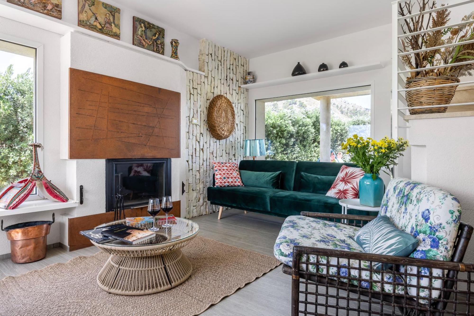Villa Bonifato Vista Sulle Campagne E Sul Mare Siciliano Cozy House Italy 阿尔卡莫 外观 照片
