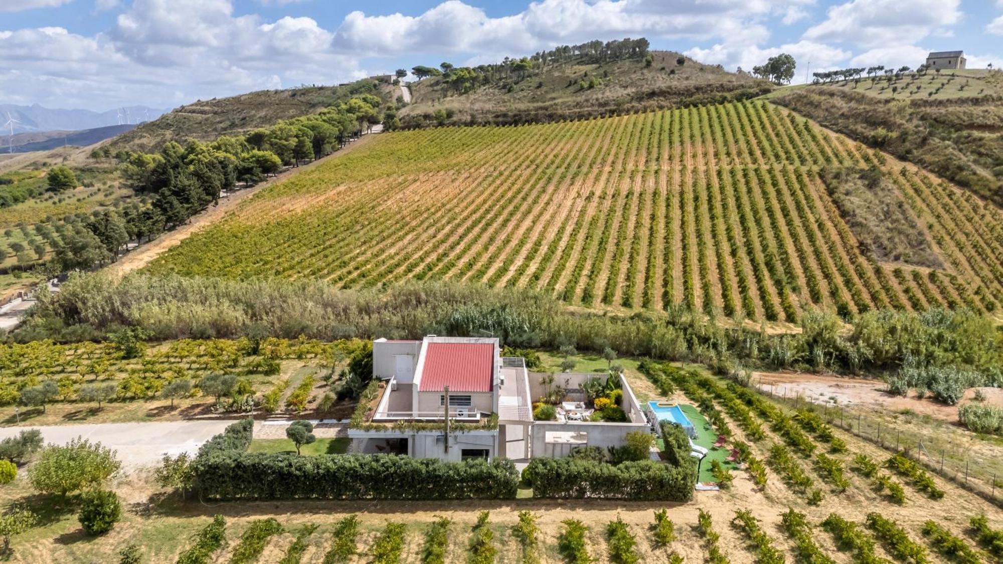 Villa Bonifato Vista Sulle Campagne E Sul Mare Siciliano Cozy House Italy 阿尔卡莫 外观 照片
