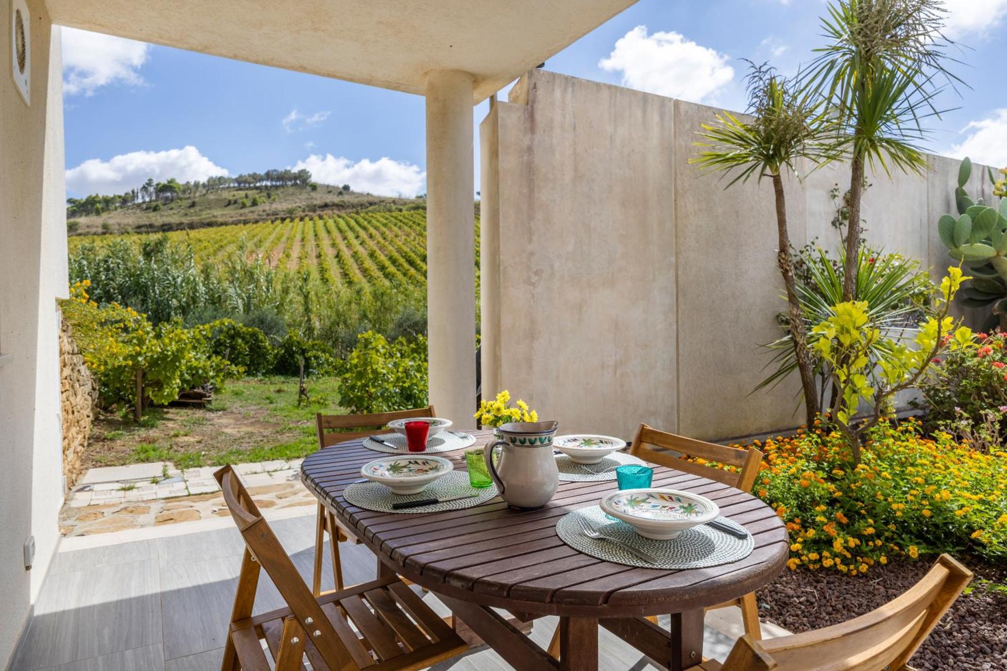 Villa Bonifato Vista Sulle Campagne E Sul Mare Siciliano Cozy House Italy 阿尔卡莫 外观 照片