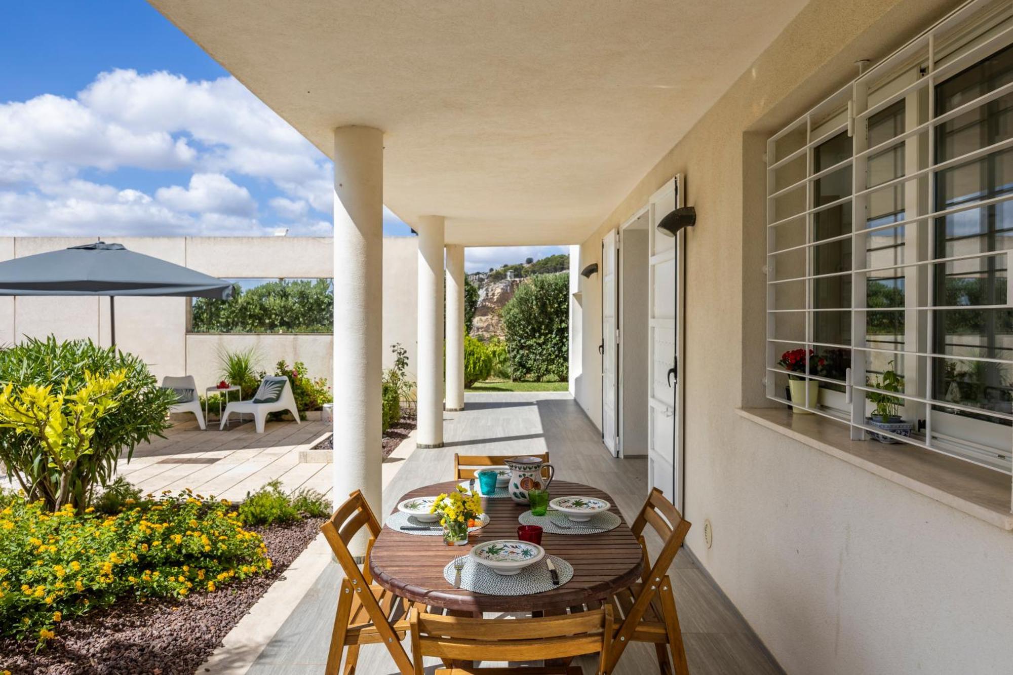Villa Bonifato Vista Sulle Campagne E Sul Mare Siciliano Cozy House Italy 阿尔卡莫 外观 照片